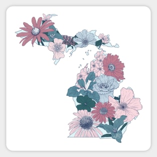 Michigan Native Flowers Sticker